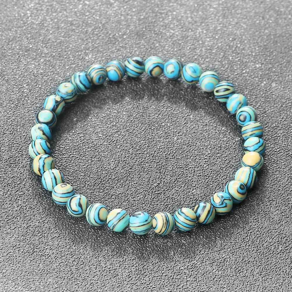 Maria - Blå Malachit Natursten Armband