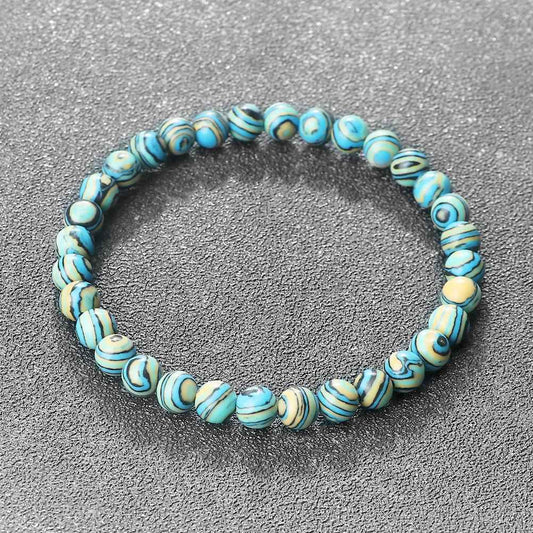 Maria - Blå Malachit Natursten Armband